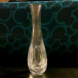 Elegant Crystal Vase- vintage Rockwell +Tiffany &Co 8”